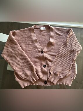 V-Neck Button Cardigan